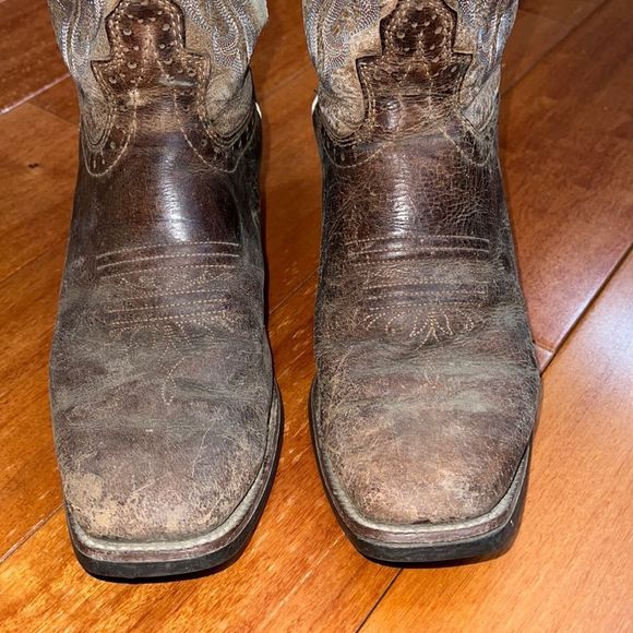Justin Cowboy Boots Size 8 - Picture 2 of 7